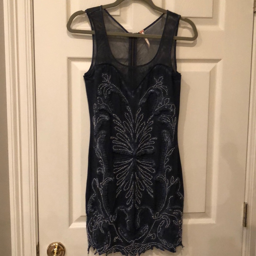 Free People navy dress